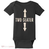 Two Seater Funny Adult Humor Popular Hilarious Quote Baby Bodysuit thumb 0