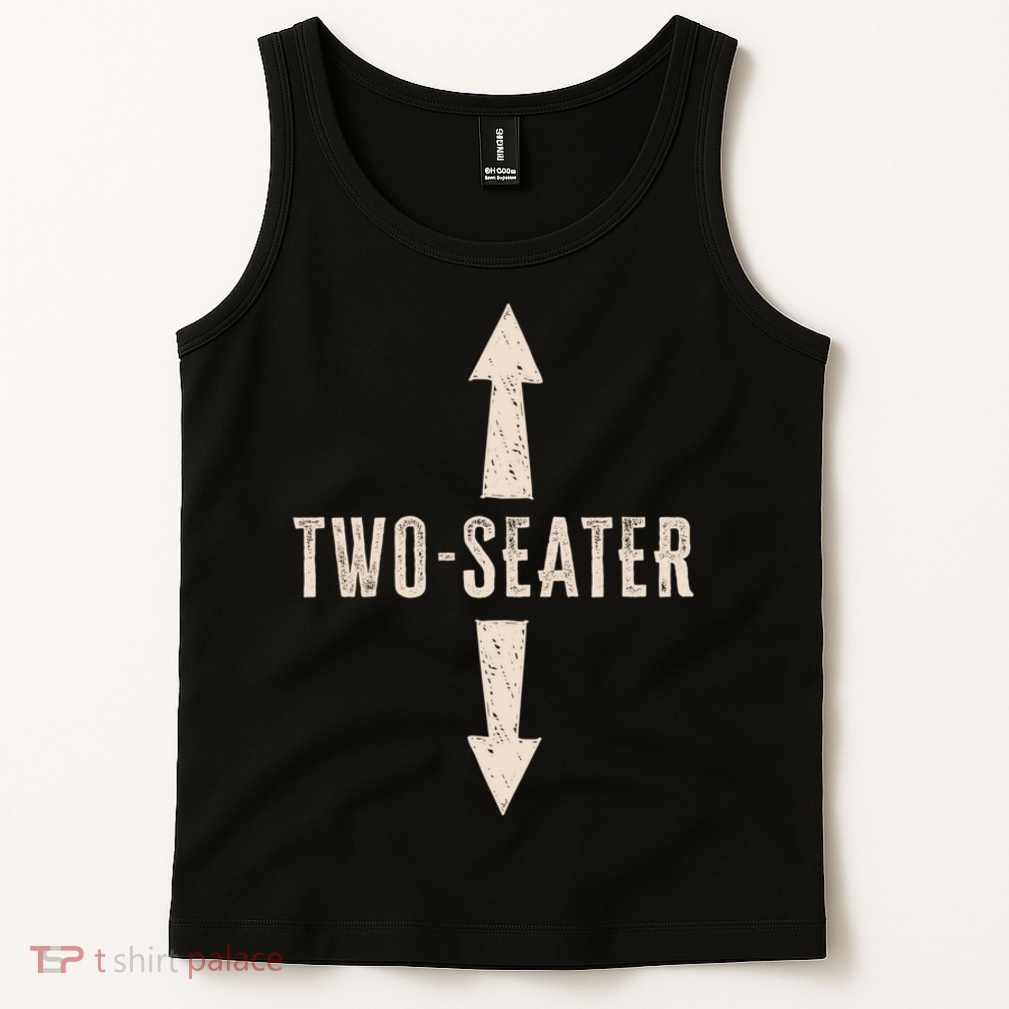 Two Seater Funny Adult Humor Popular Hilarious Quote Tank Top