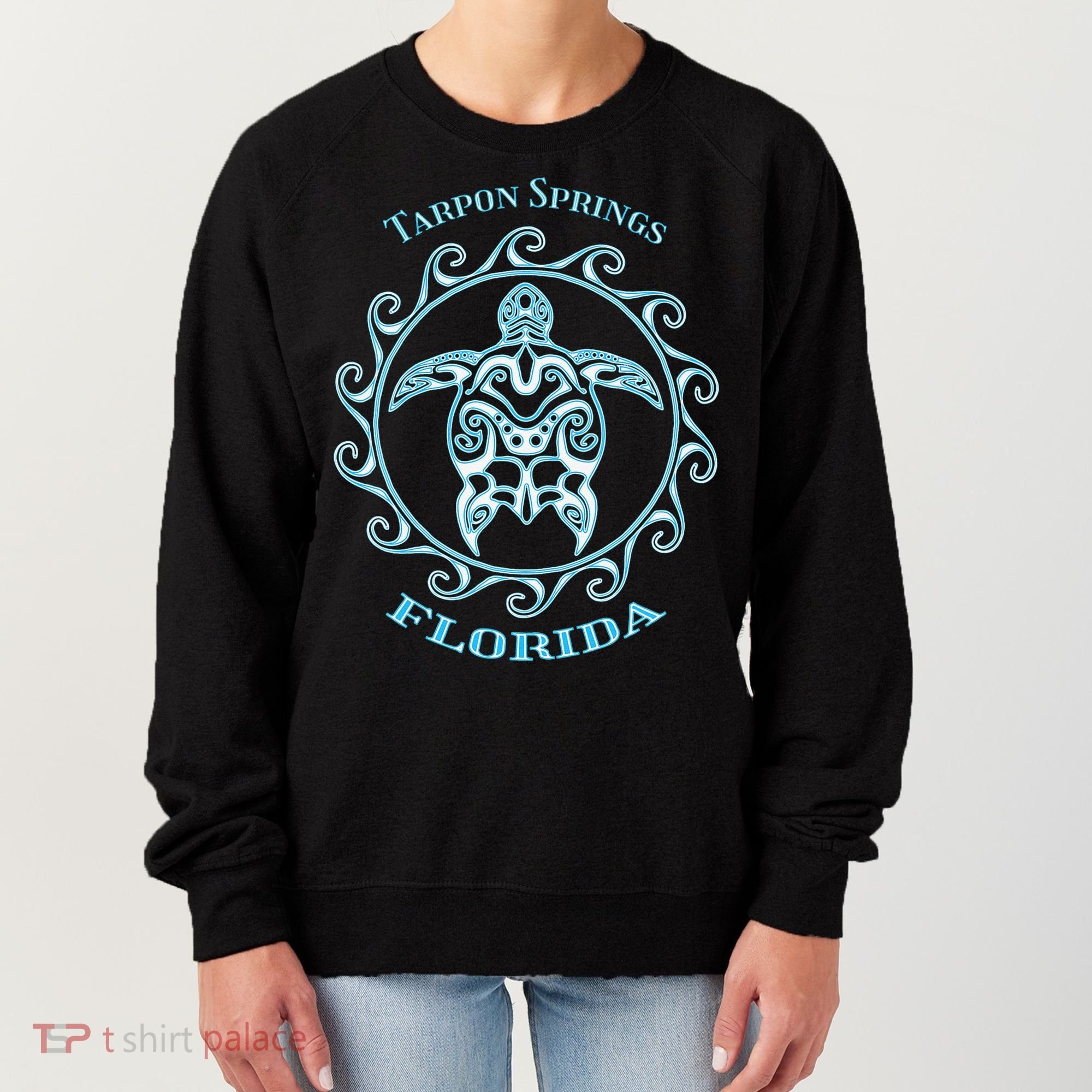 Tarpon Springs Florida Tribal Sea Turtle Summer Women's Sweatshirt