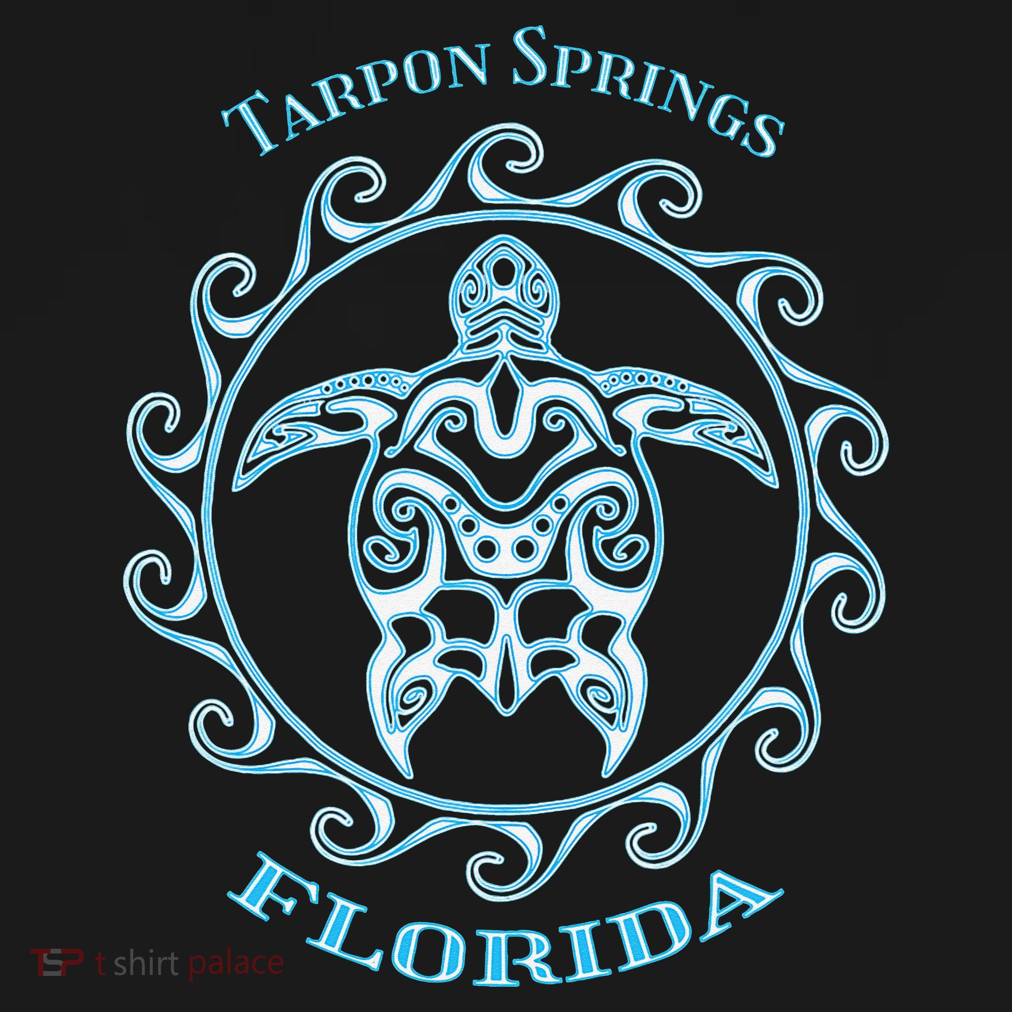 Tarpon Springs Florida Tribal Sea Turtle Summer Hoodie