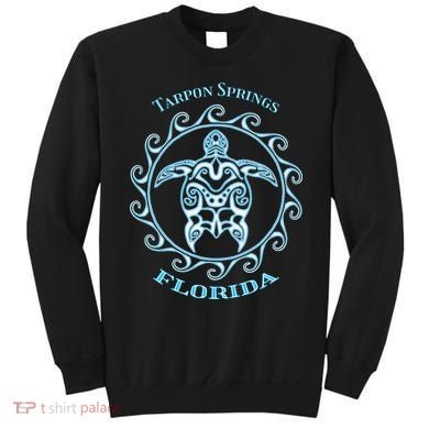 Tarpon Springs Florida Tribal Sea Turtle Summer Sweatshirt