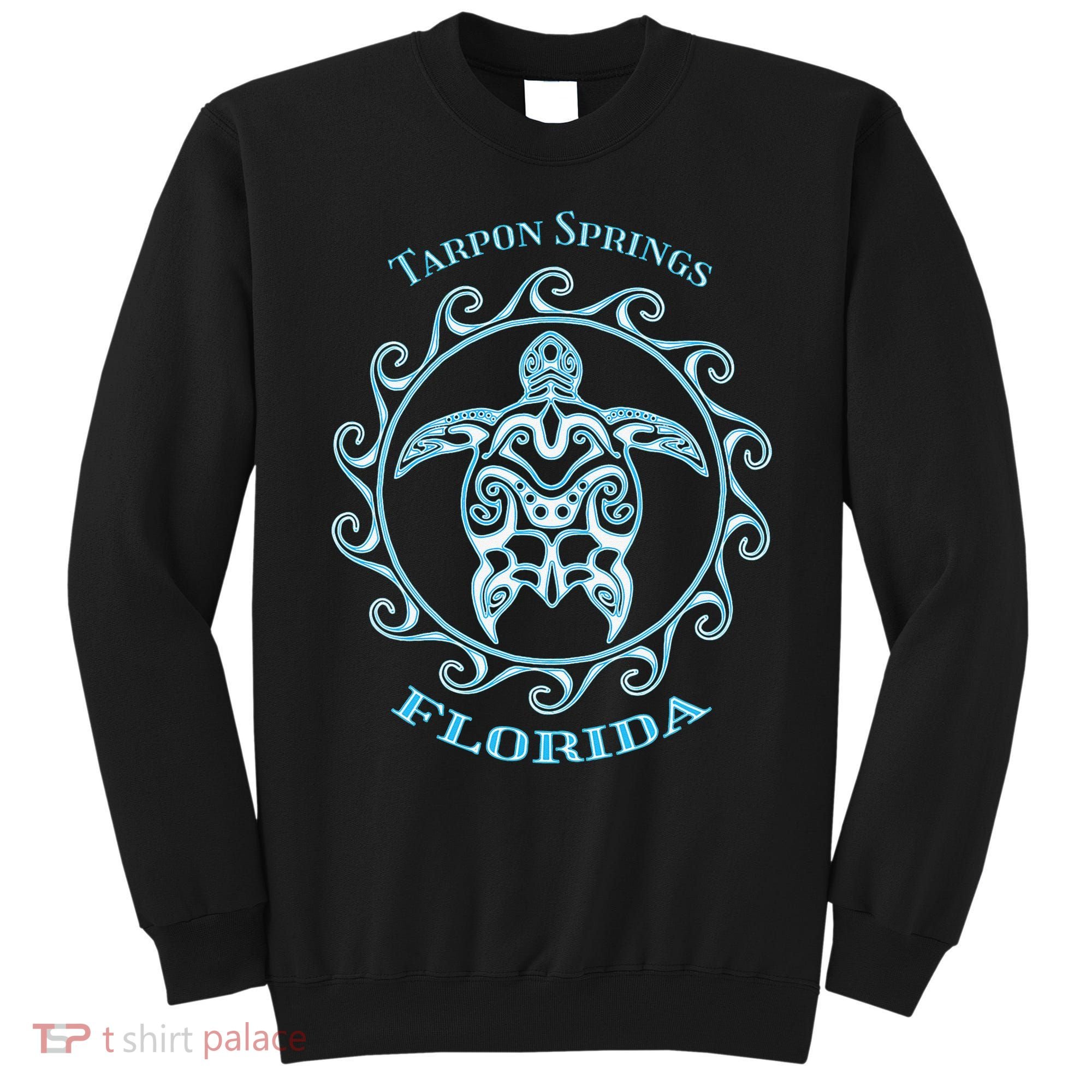 Tarpon Springs Florida Tribal Sea Turtle Summer Sweatshirt
