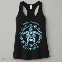 Tarpon Springs Florida Tribal Sea Turtle Summer Women's Tank Top thumb 3