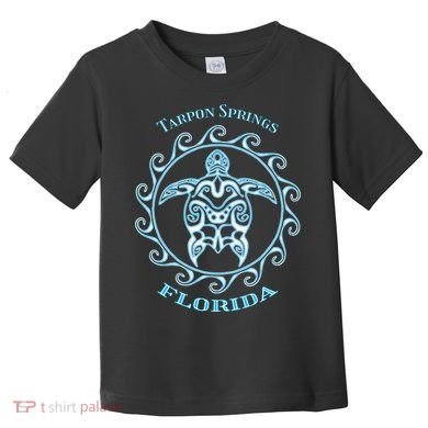 Tarpon Springs Florida Tribal Sea Turtle Summer Toddler T-Shirt