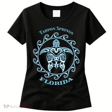 Tarpon Springs Florida Tribal Sea Turtle Summer Women's T-Shirt