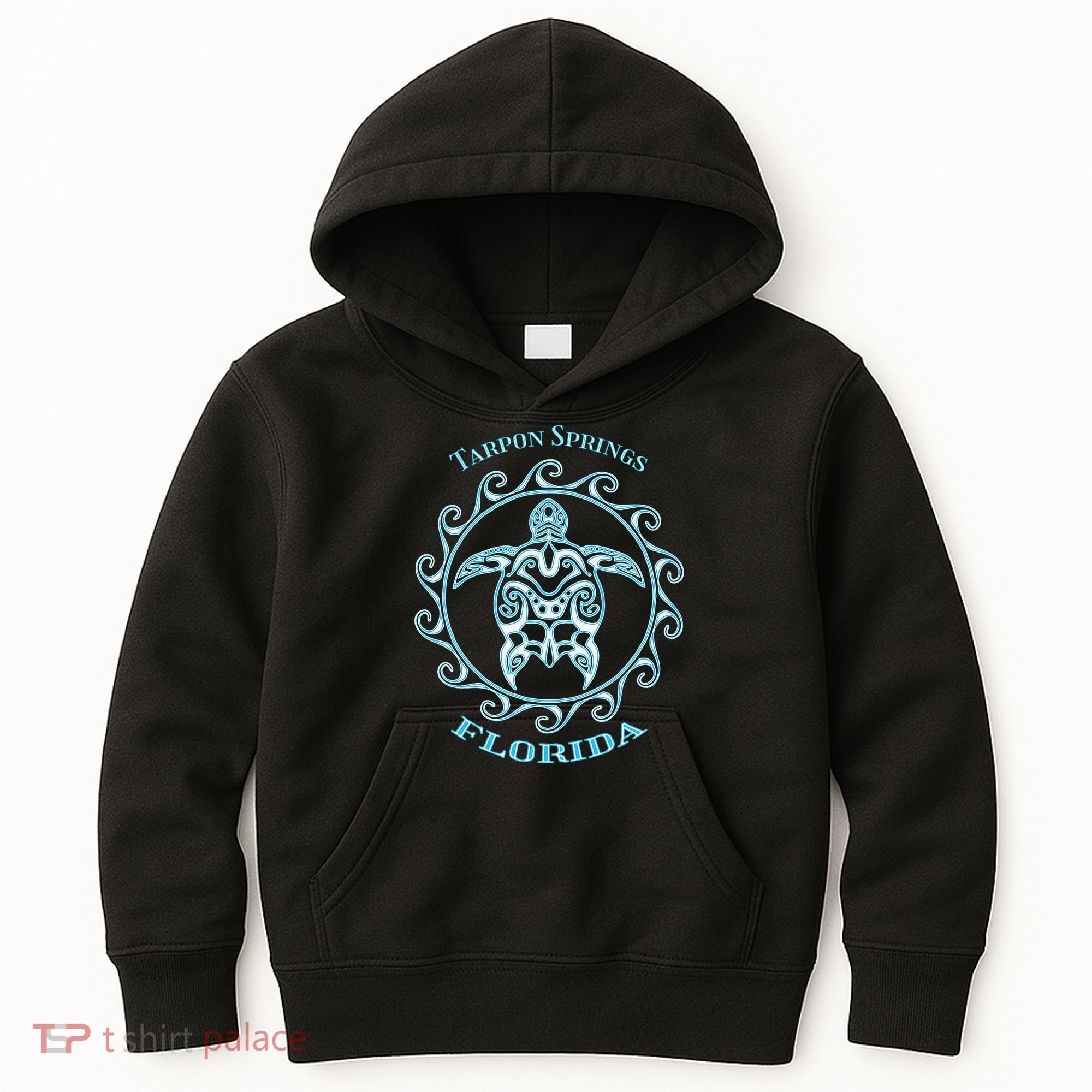 Tarpon Springs Florida Tribal Sea Turtle Summer Kids Hoodie