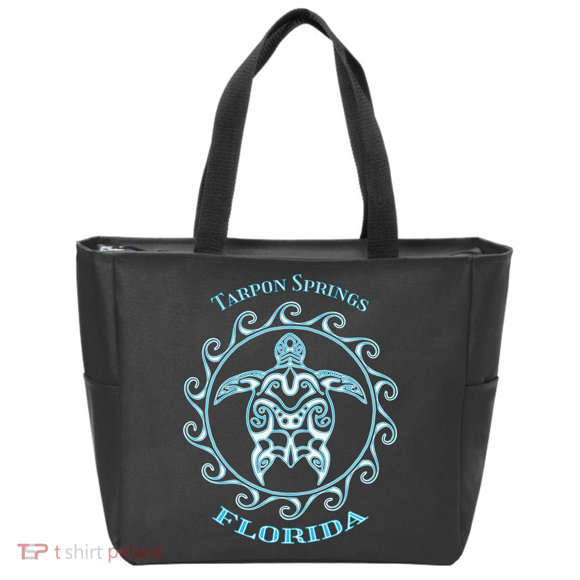 Tarpon Springs Florida Tribal Sea Turtle Summer Tote Bag