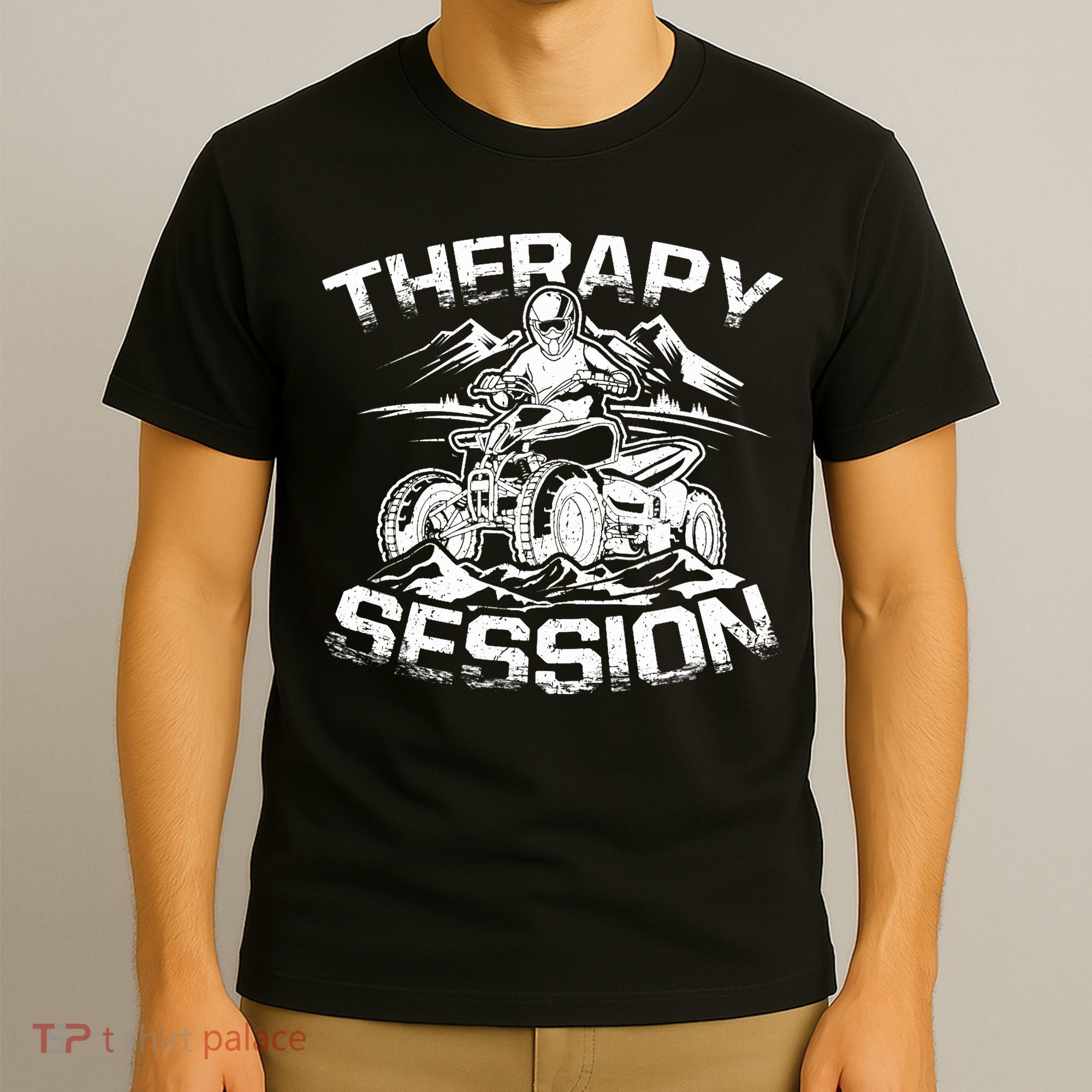 Therapy Session Funny ATV FourWheeler Quad Bike Rider T-Shirt