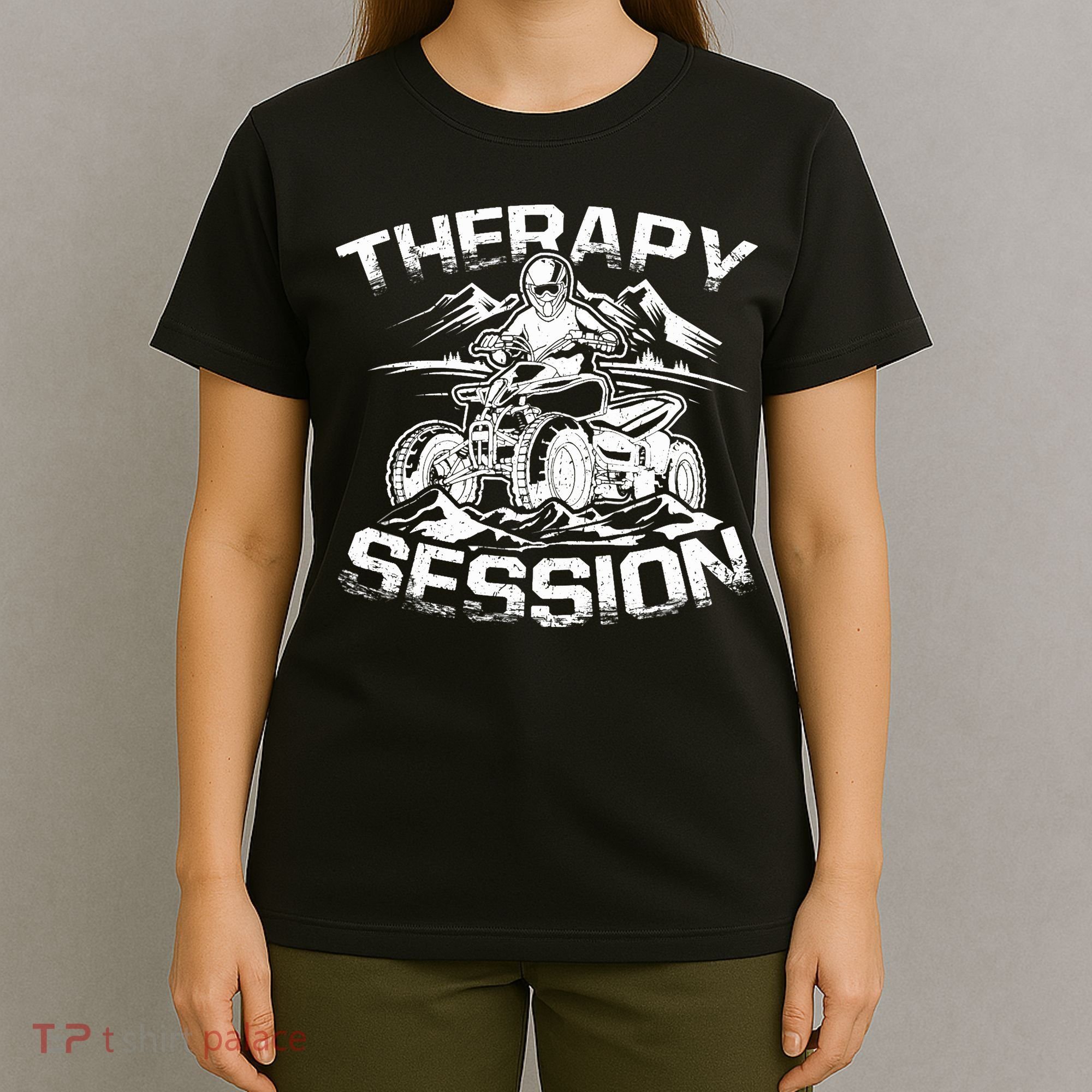 Therapy Session Funny ATV FourWheeler Quad Bike Rider T-Shirt
