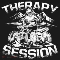 Therapy Session Funny ATV FourWheeler Quad Bike Rider Mousepad thumb 1