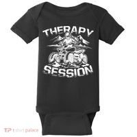 Therapy Session Funny ATV FourWheeler Quad Bike Rider Baby Bodysuit thumb 0