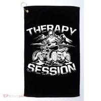 Therapy Session Funny ATV FourWheeler Quad Bike Rider Golf Towel thumb 0