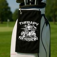 Therapy Session Funny ATV FourWheeler Quad Bike Rider Golf Towel thumb 2