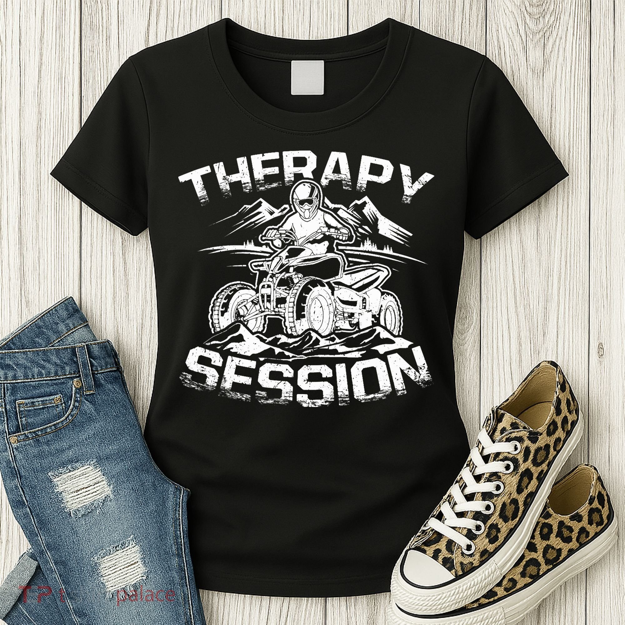 Therapy Session Funny ATV FourWheeler Quad Bike Rider Women's T-Shirt
