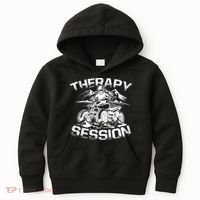 Therapy Session Funny ATV FourWheeler Quad Bike Rider Kids Hoodie thumb 0