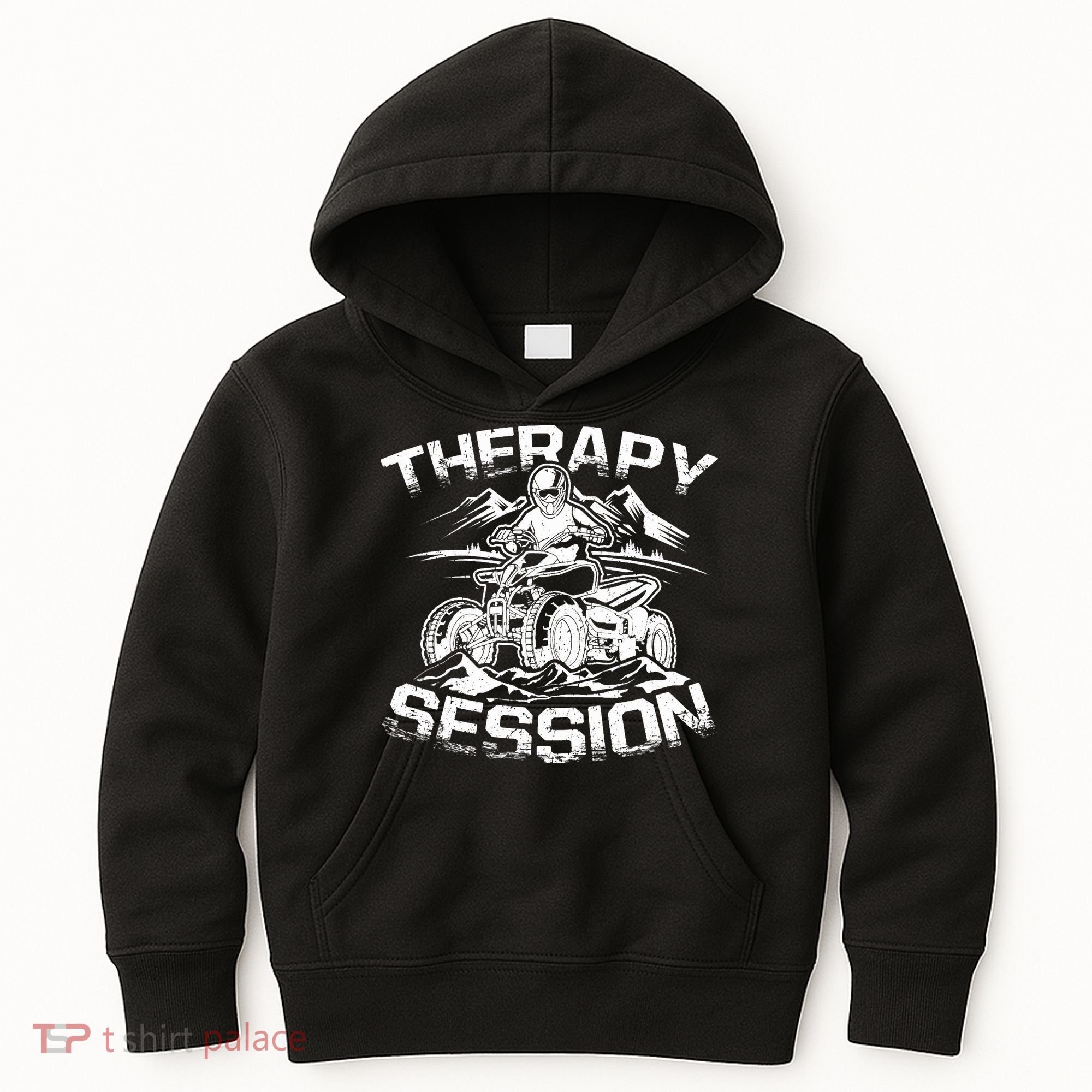 Therapy Session Funny ATV FourWheeler Quad Bike Rider Kids Hoodie