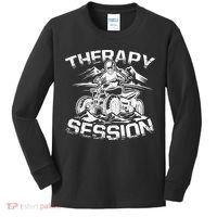 Therapy Session Funny ATV FourWheeler Quad Bike Rider Kids Long Sleeve Shirt thumb 0