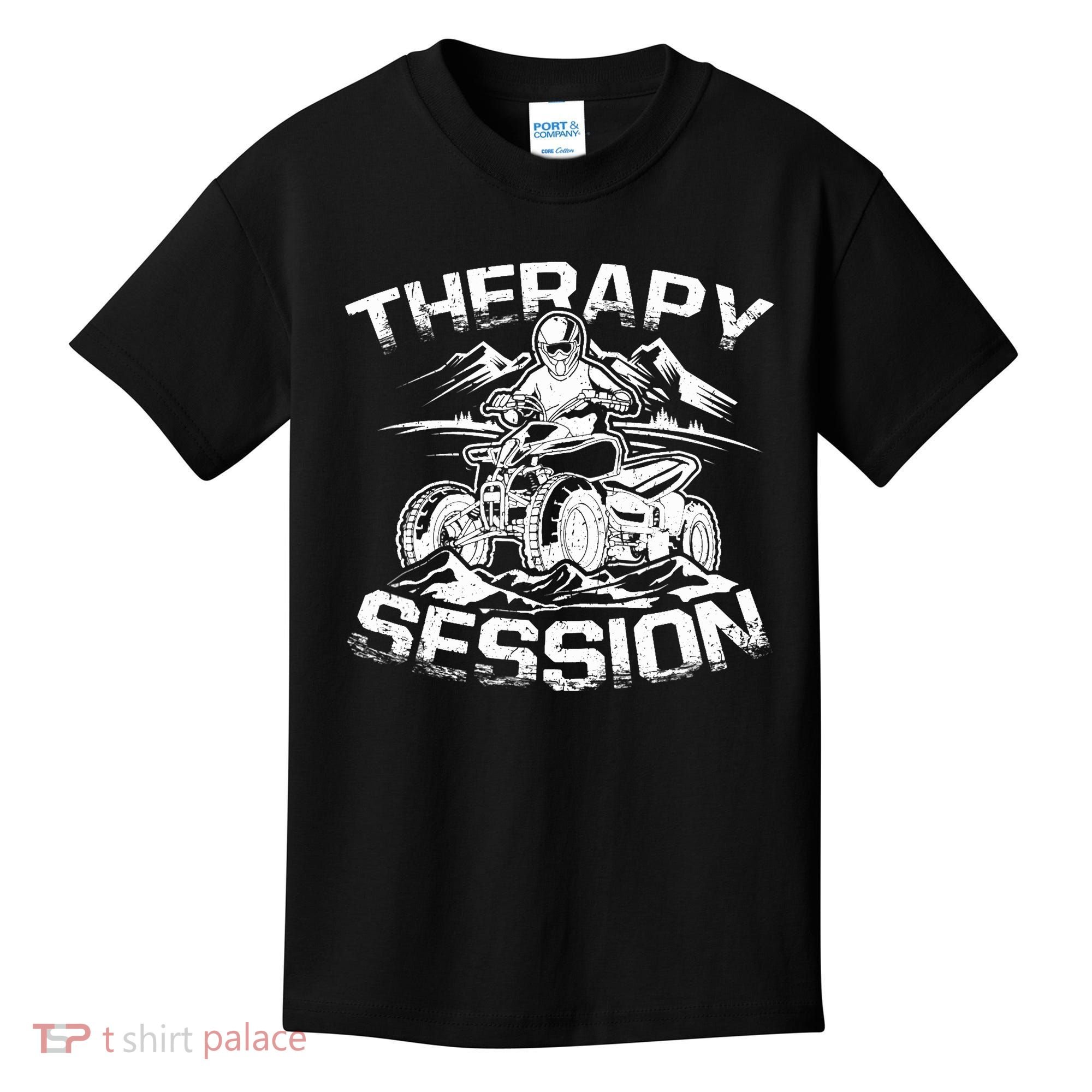 Therapy Session Funny ATV FourWheeler Quad Bike Rider Kids T-Shirt