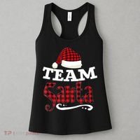 Team Santa Family Group Matching Christmas Pajama Party Women's Tank Top thumb 3