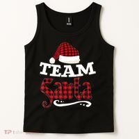 Team Santa Family Group Matching Christmas Pajama Party Tank Top thumb 2