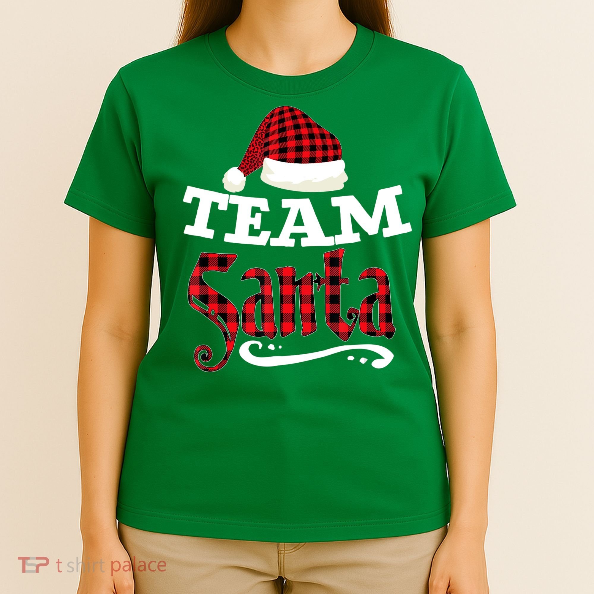 Team Santa Family Group Matching Christmas Pajama Party T-Shirt