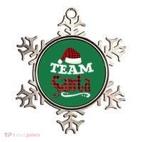 Team Santa Family Group Matching Christmas Pajama Party Ornament thumb 0