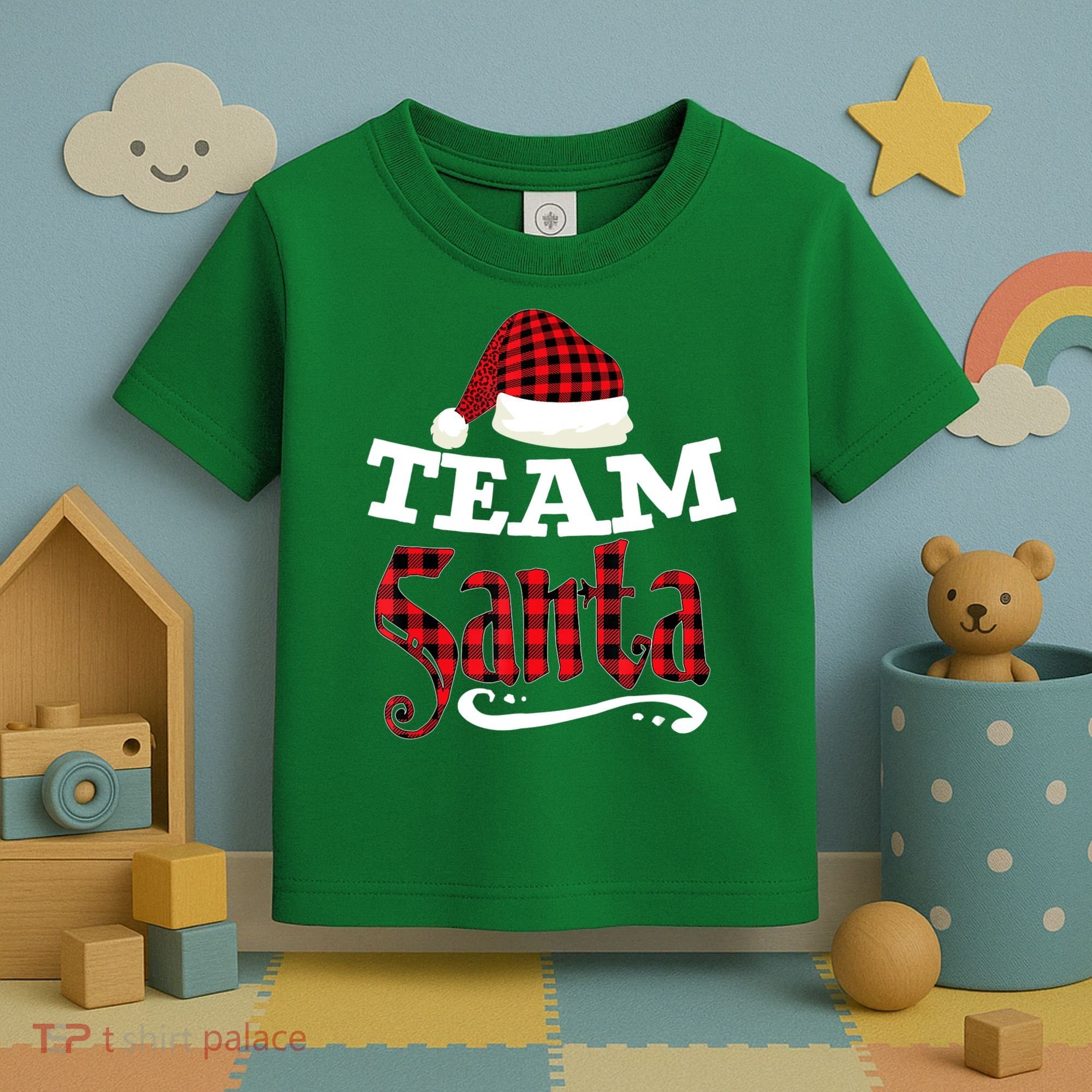Team Santa Family Group Matching Christmas Pajama Party Toddler T-Shirt