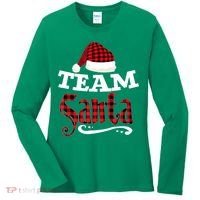 Team Santa Family Group Matching Christmas Pajama Party Women's Long Sleeve Shirt thumb 0