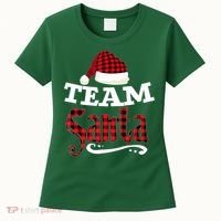 Team Santa Family Group Matching Christmas Pajama Party Women's T-Shirt thumb 0