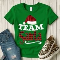 Team Santa Family Group Matching Christmas Pajama Party Women's T-Shirt thumb 3