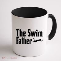 The Swim Father Swimming Dad Swimmer Fathers Day Cute Gift Coffee Mug thumb 1