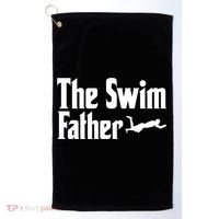 The Swim Father Swimming Dad Swimmer Fathers Day Cute Gift Golf Towel thumb 0