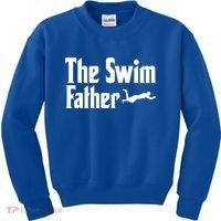 The Swim Father Swimming Dad Swimmer Fathers Day Cute Gift Kids Sweatshirt thumb 0
