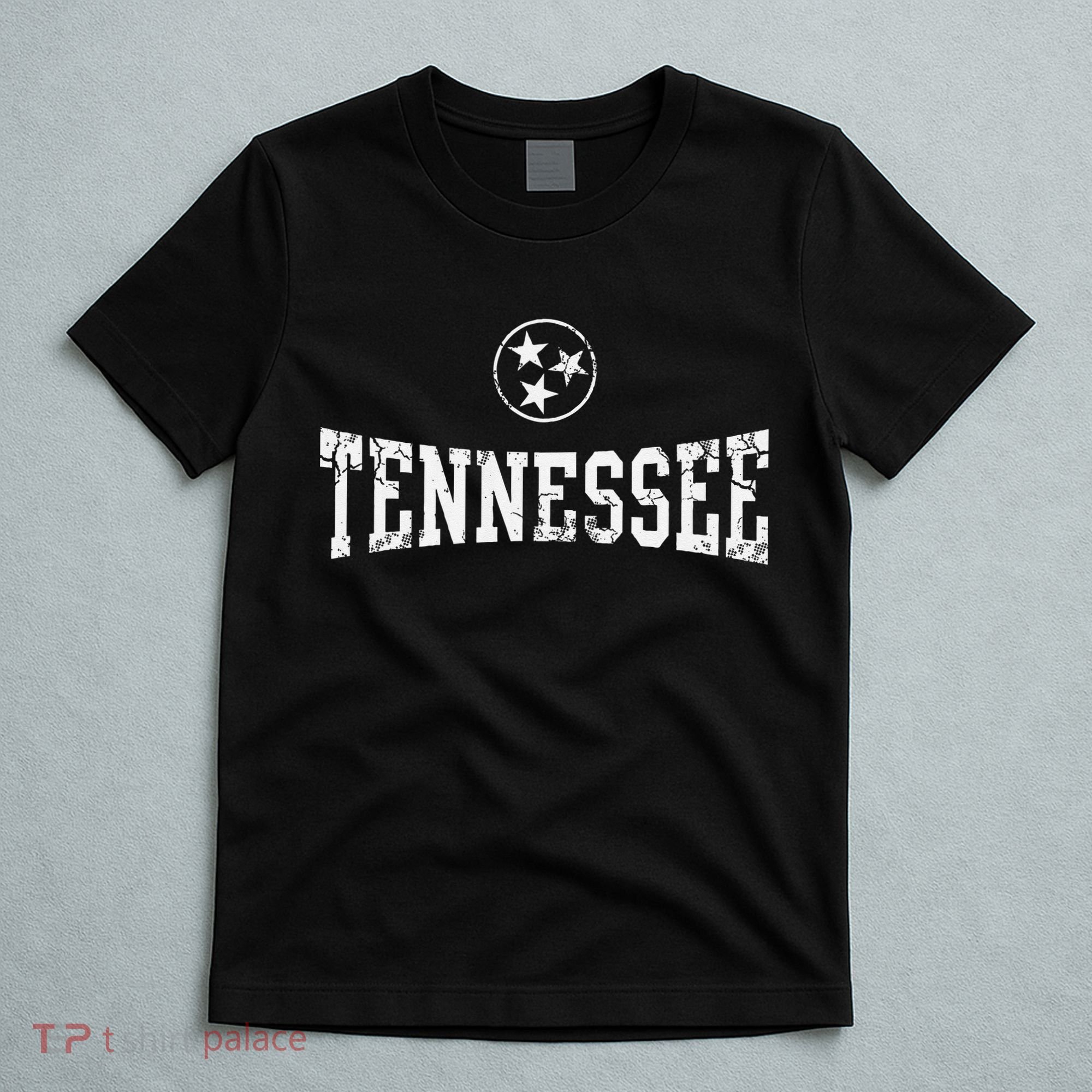 Tennessee State Flag Home Tennessean Distressed Orange T-Shirt