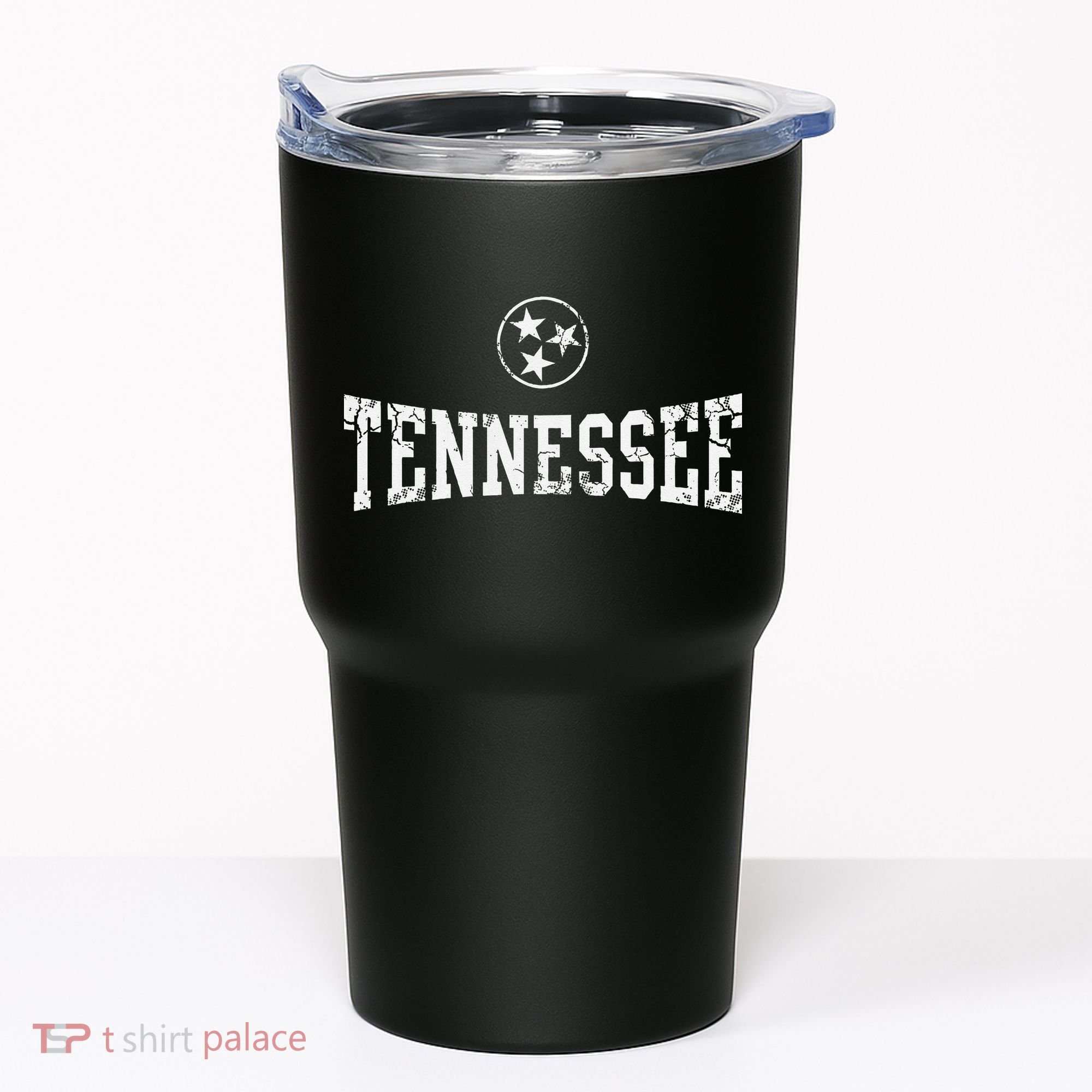 Tennessee State Flag Home Tennessean Distressed Orange Tumbler