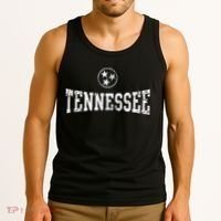 Tennessee State Flag Home Tennessean Distressed Orange Tank Top thumb 3