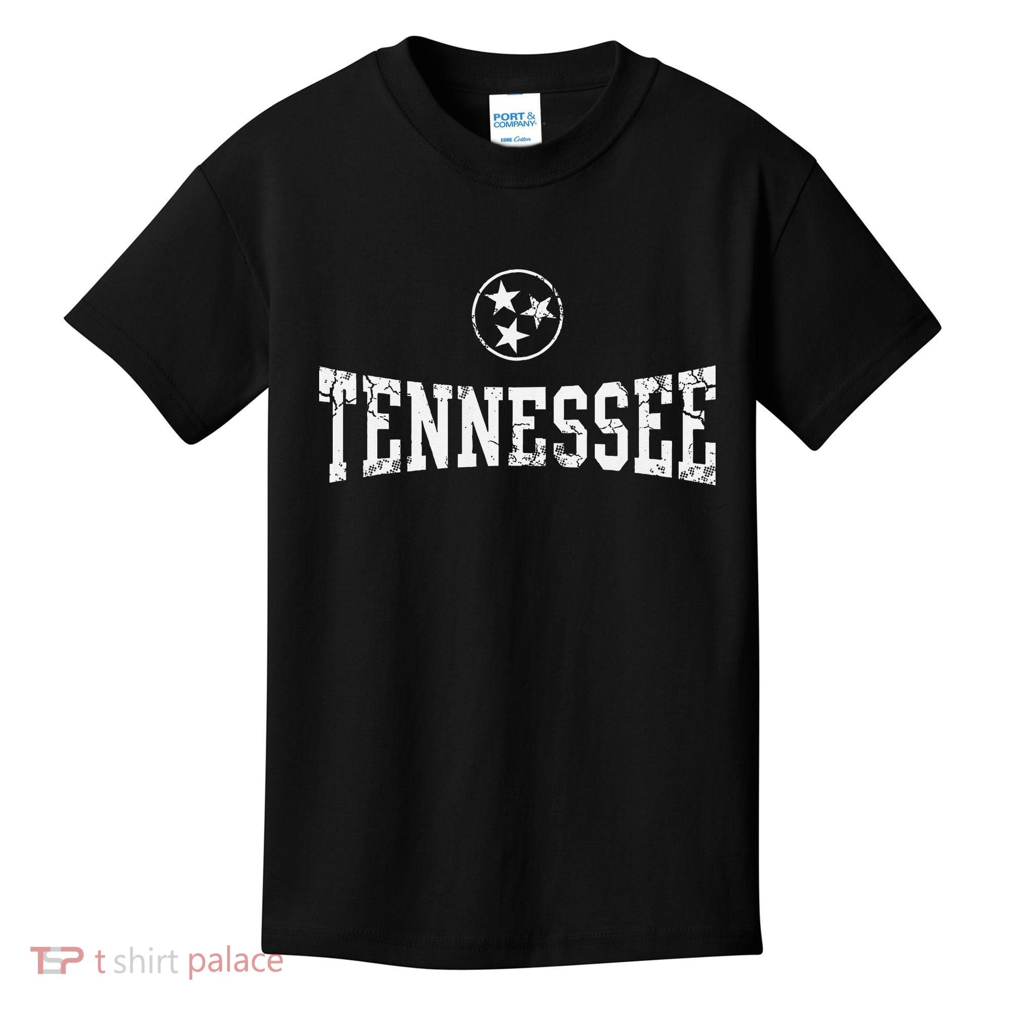 Tennessee State Flag Home Tennessean Distressed Orange Kids T-Shirt