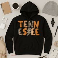 Tennessee State Flag Orange Plaid Leopard Tn Hoodie thumb 3