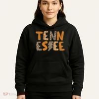 Tennessee State Flag Orange Plaid Leopard Tn Hoodie thumb 5