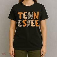 Tennessee State Flag Orange Plaid Leopard Tn T-Shirt thumb 4