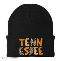 Tennessee State Flag Orange Plaid Leopard Tn Beanie thumb 0