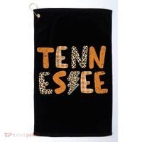 Tennessee State Flag Orange Plaid Leopard Tn Golf Towel thumb 0
