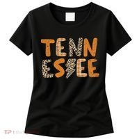 Tennessee State Flag Orange Plaid Leopard Tn Women's T-Shirt thumb 0