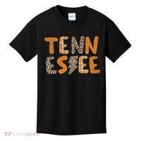 Tennessee State Flag Orange Plaid Leopard Tn Kids T-Shirt thumb 0