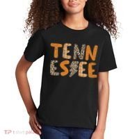 Tennessee State Flag Orange Plaid Leopard Tn Kids T-Shirt thumb 2