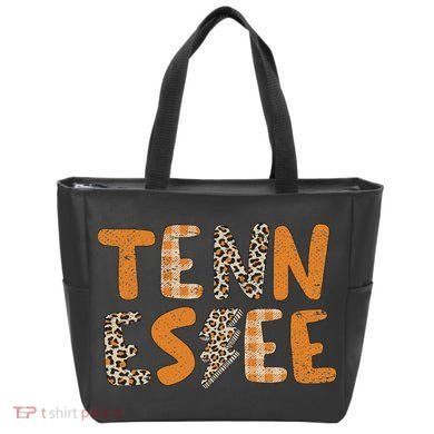 Tennessee State Flag Orange Plaid Leopard Tn Bag