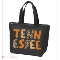 Tennessee State Flag Orange Plaid Leopard Tn Tote Bag thumb 3