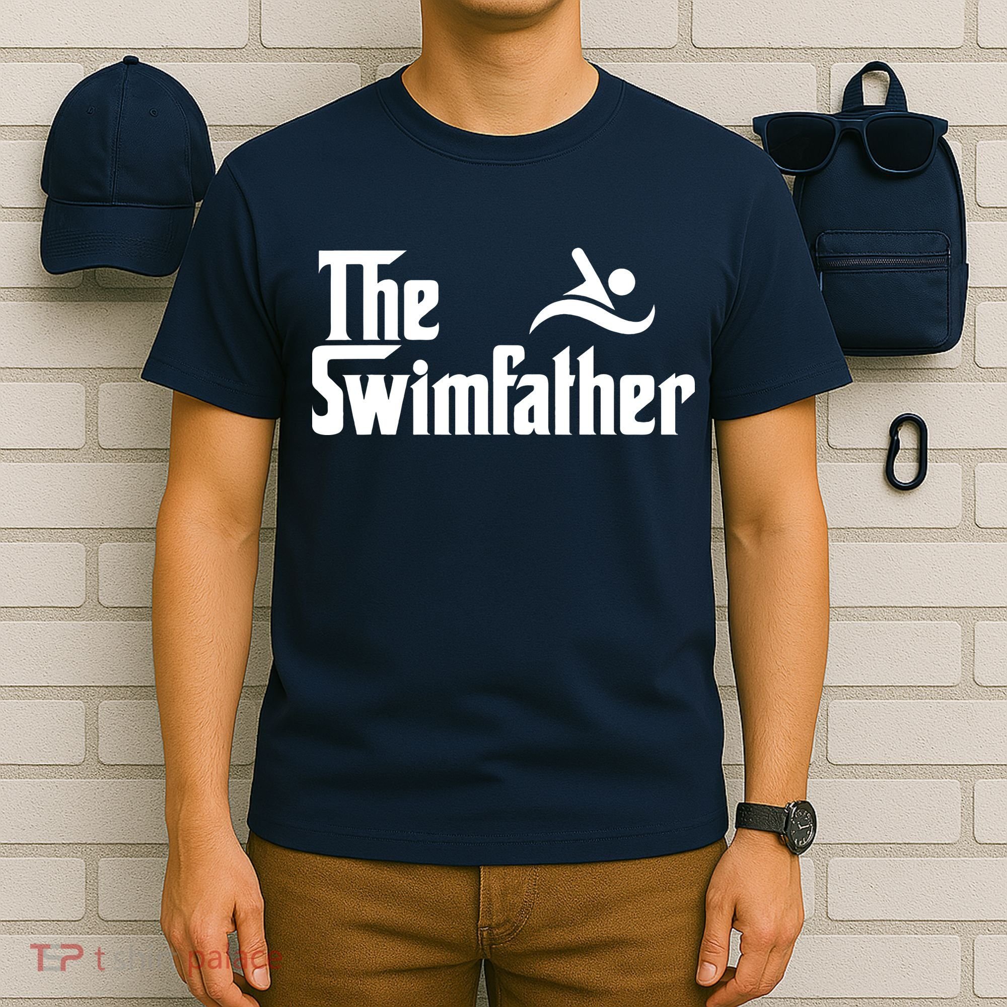 The Swim Father Funny Swimming Swimmer Gift T-Shirt