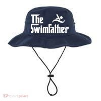 The Swim Father Funny Swimming Swimmer Gift Bucket Hat thumb 0