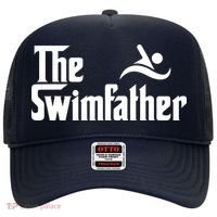 The Swim Father Funny Swimming Swimmer Gift Hat thumb 0